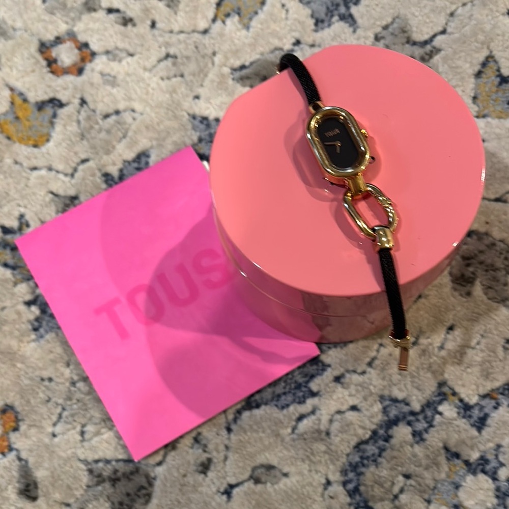 Tous Gold and Black Chain Bracelet